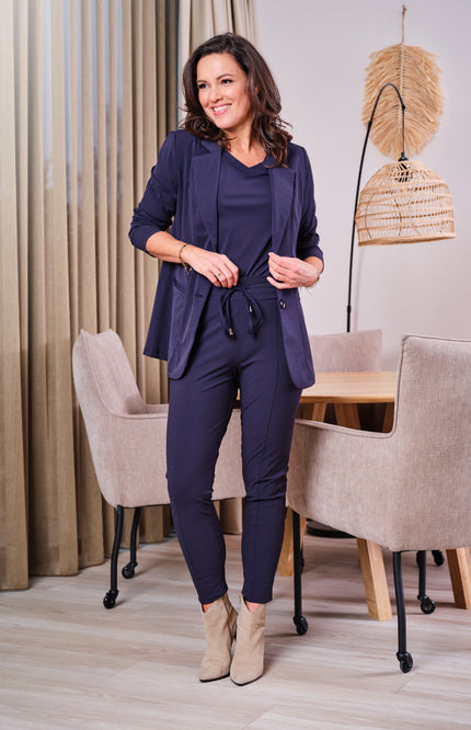 Mi Piace Travel blazer navy 202102A Stretchshop.nl