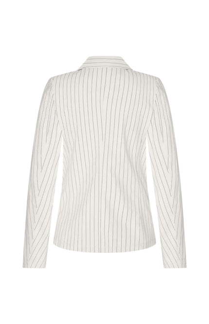 Mi Piace Travel Blazer Pin Stripe Print Kit Dark Blue 202015 Stretchshop.nl