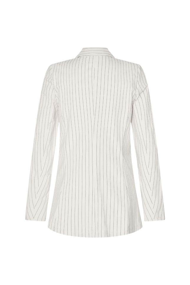 Mi Piace Travel Blazer Pin Stripe Print Kit Dark Blue 202102A Stretchshop.nl