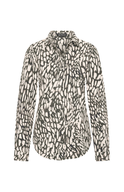 Mi Piace Travel Blouse Abstracte Print Deep Depth Kit 60840 Stretchshop.nl