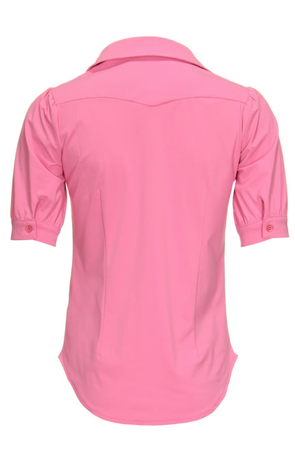 Mi Piace Travel blouse barbie pink 202270 Stretchshop.nl