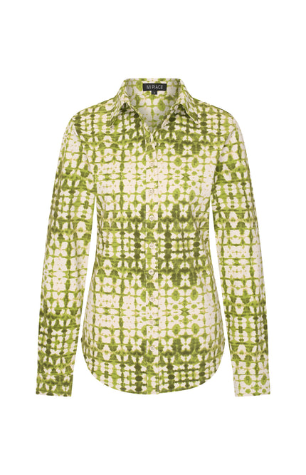 Mi Piace Travel Blouse Batik Print Kelp Forest Kit 60840 Stretchshop.nl