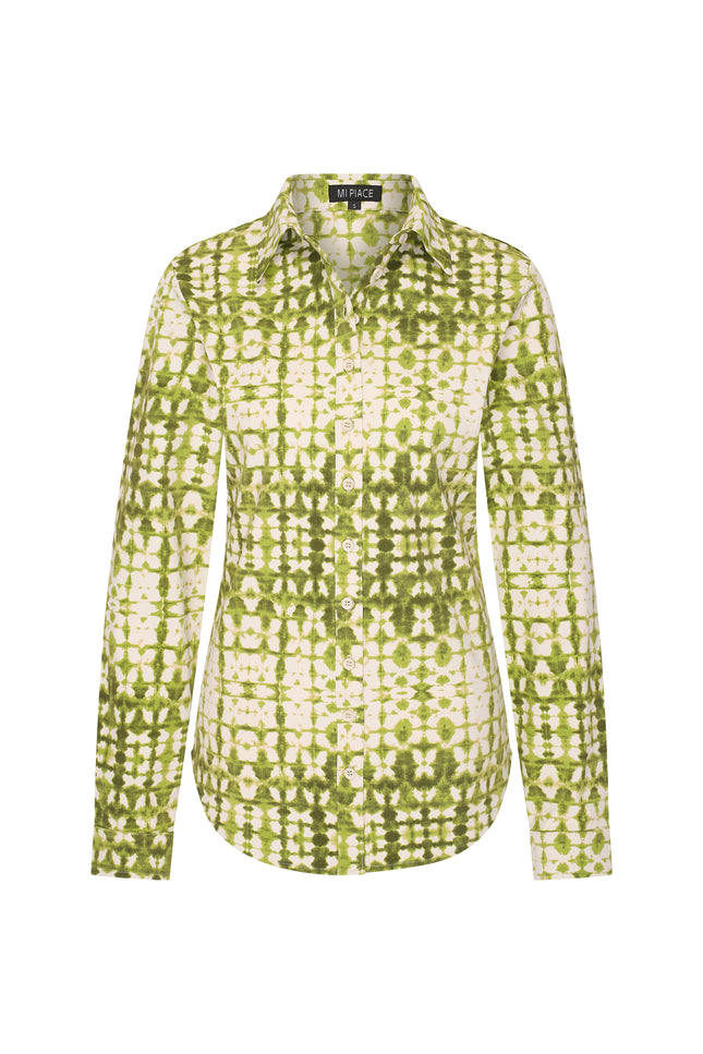 Mi Piace Travel Blouse Batik Print Kelp Forest Kit 60840 Stretchshop.nl