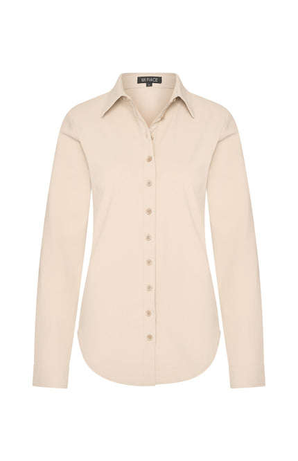 Mi Piace Travel Blouse Beige 60840 Stretchshop.nl
