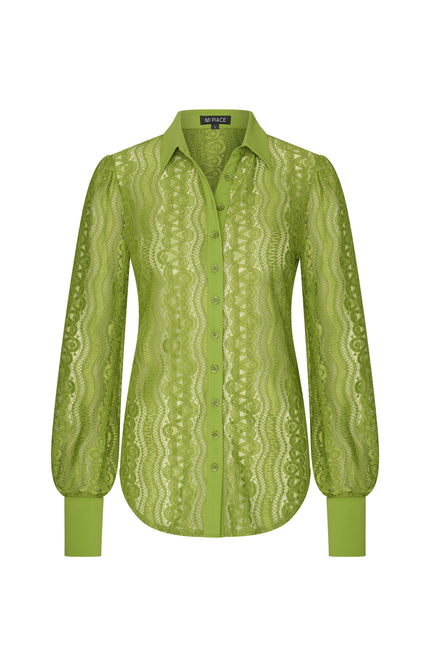 Mi Piace Travel Blouse Kelp Forest 202352 Stretchshop.nl