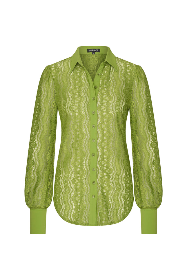 Mi Piace Travel Blouse Kelp Forest 202352 Stretchshop.nl