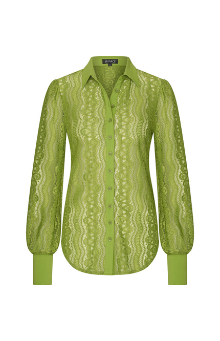 Mi Piace Travel Blouse Kelp Forest 202352 Stretchshop.nl