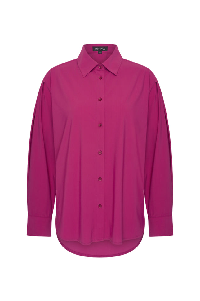 Travel Blouse Light Oversized Magenta Purple 202863