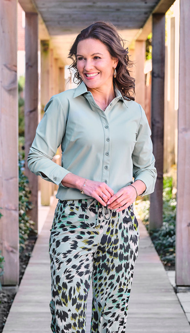 Mi Piace Travel Blouse Lilypad 60840 Stretchshop.nl