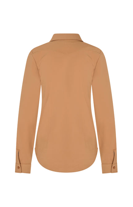 Mi Piace Travel Blouse Mocca 60840 Stretchshop.nl
