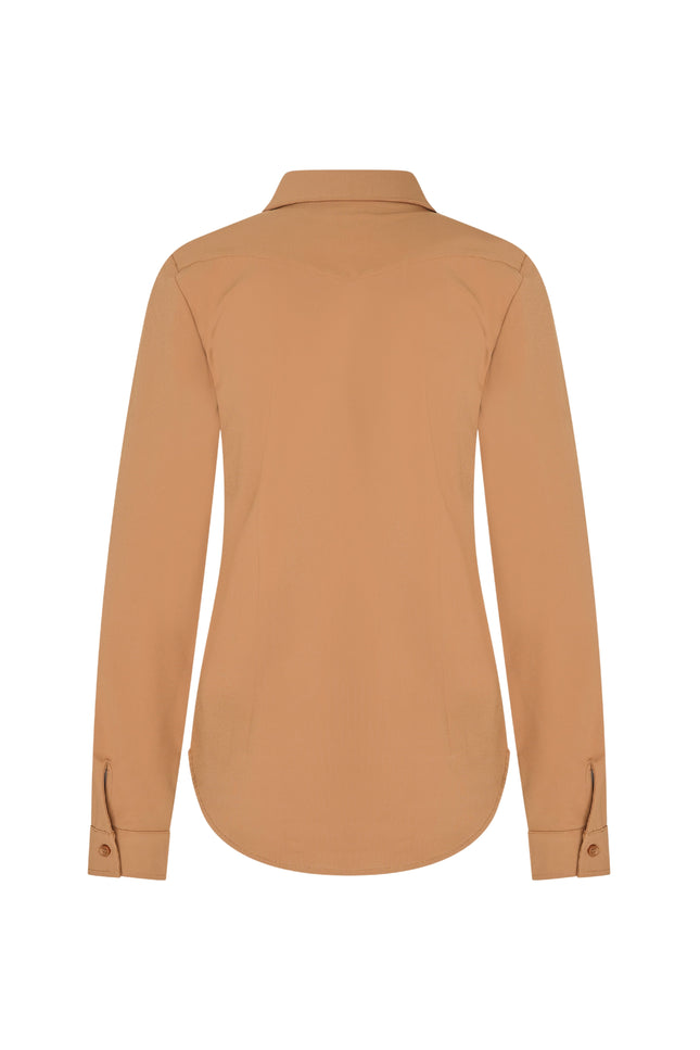 Mi Piace Travel Blouse Mocca 60840 Stretchshop.nl
