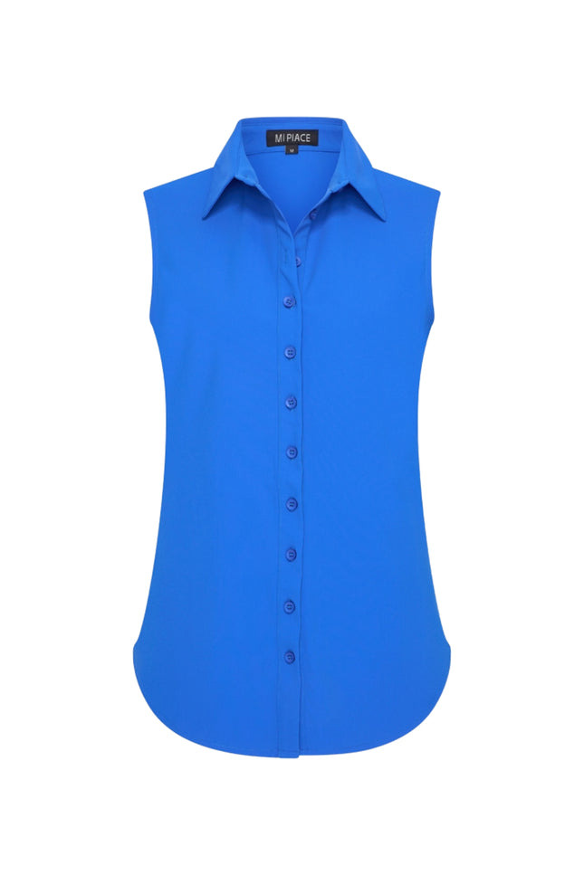 Mi Piace Travel Blouse Nautic Blue 202299 Stretchshop.nl