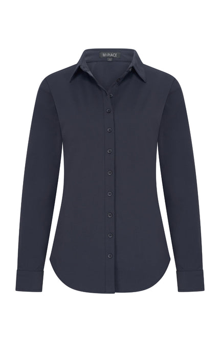 Mi Piace Travel blouse navy 60840 Stretchshop.nl