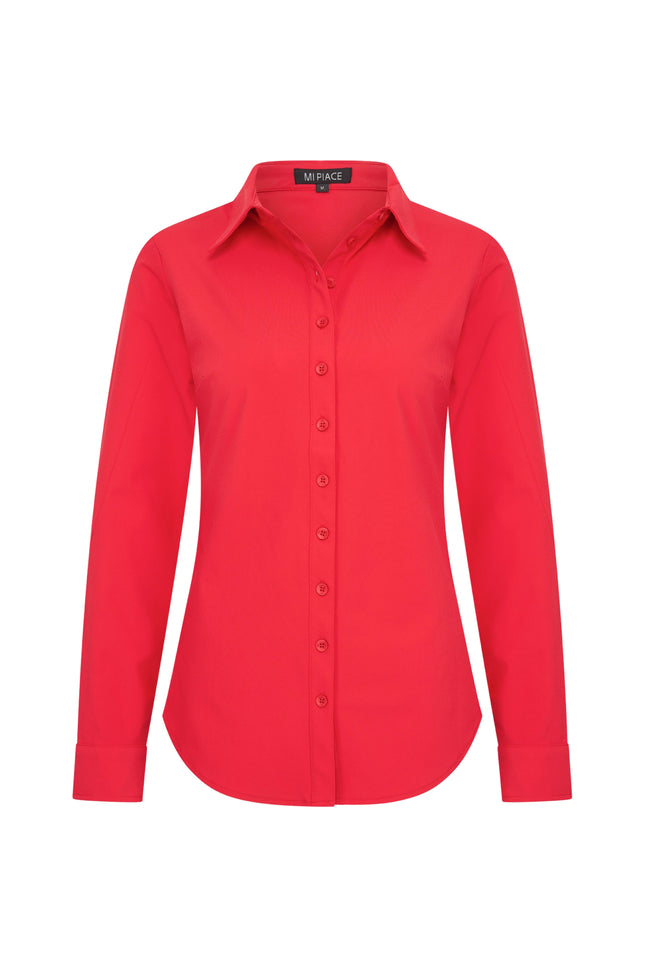 Mi Piace Travel Blouse Red 60840 Stretchshop.nl