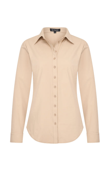 Mi Piace Travel Blouse Sand 60840 Stretchshop.nl