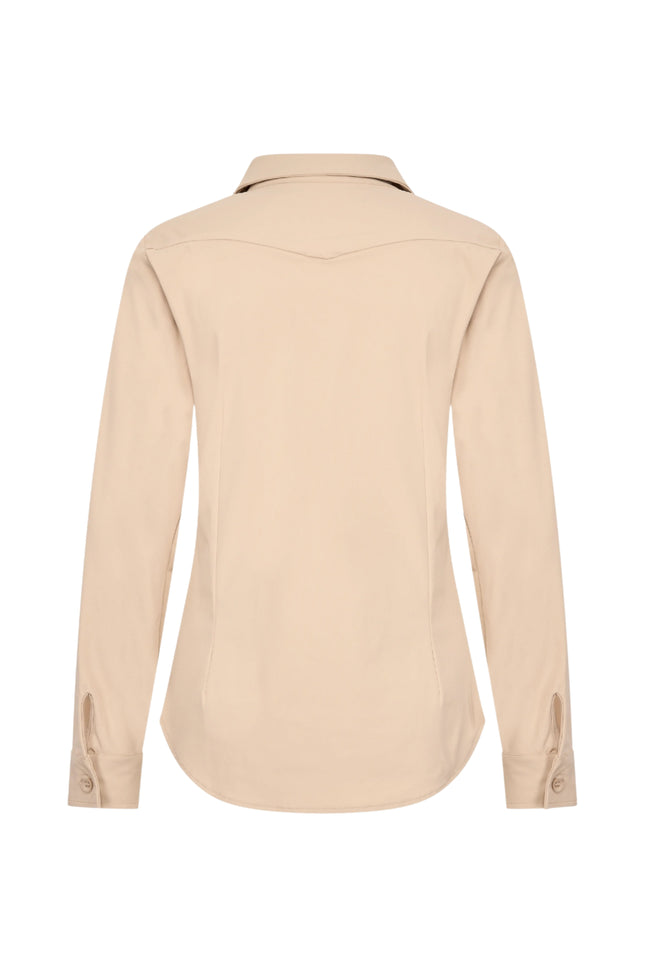Mi Piace Travel Blouse Sand 60840 Stretchshop.nl