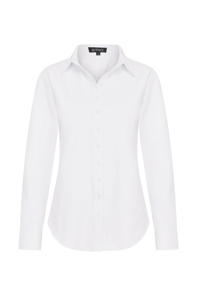Mi Piace Travel blouse White 60840 Stretchshop.nl