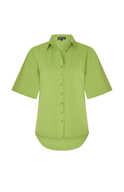 Mi Piace Travel Blouse Wijde Mouw Kelp Forest 202502 Stretchshop.nl