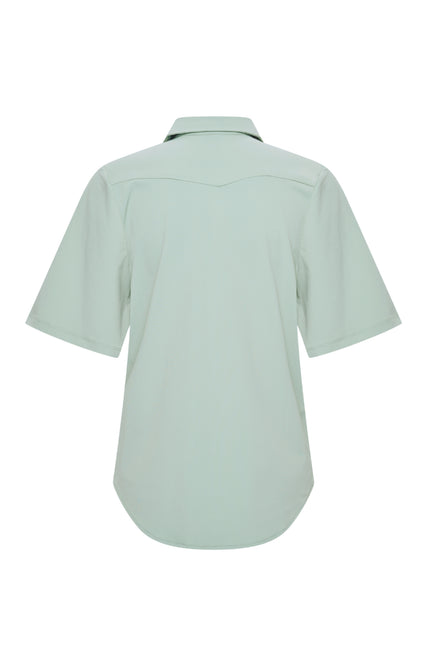 Mi Piace Travel Blouse Wijde Mouw Lilypad 202502 Stretchshop.nl