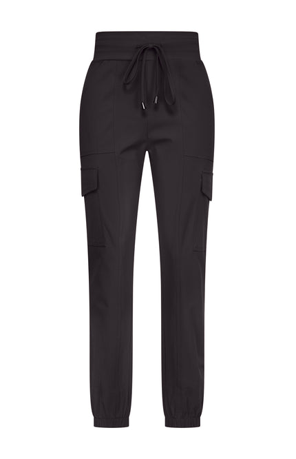 Mi Piace Travel broek cargo Black 202307 Stretchshop.nl