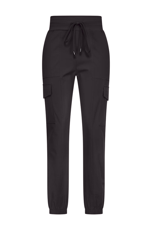 Mi Piace Travel broek cargo Black 202307 Stretchshop.nl