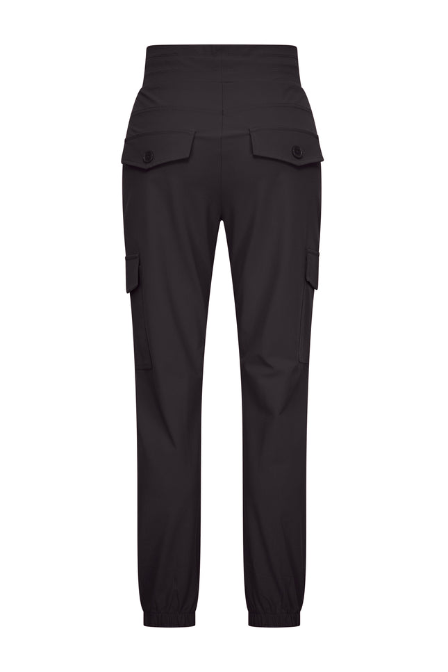 Mi Piace Travel broek cargo Black 202307 Stretchshop.nl