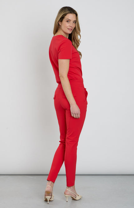 Mi Piace Travel Broek Red 202016 Stretchshop.nl