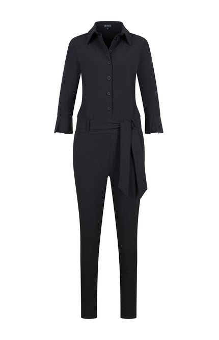 Mi Piace Travel Jumpsuit Black 202033 Stretchshop.nl