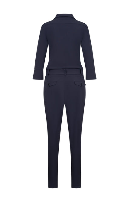 Mi Piace Travel Jumpsuit Navy 202033 Stretchshop.nl