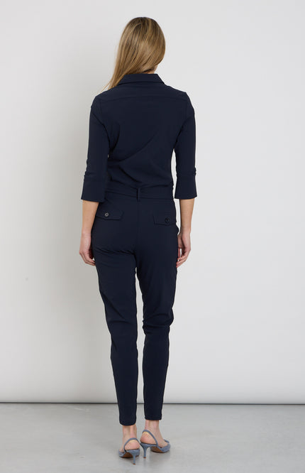 Mi Piace Travel Jumpsuit Navy 202033 Stretchshop.nl