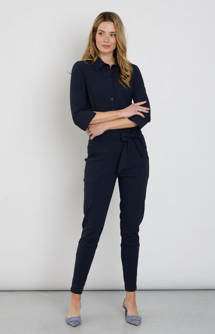 Mi Piace Travel Jumpsuit Navy 202033 Stretchshop.nl