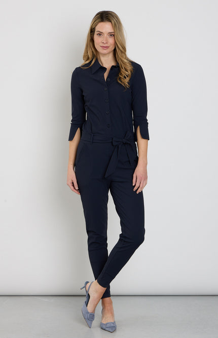 Mi Piace Travel Jumpsuit Navy 202033 Stretchshop.nl