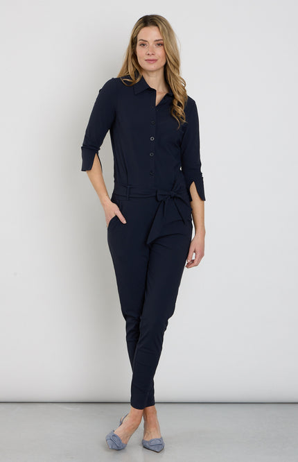 Mi Piace Travel Jumpsuit Navy 202033 Stretchshop.nl