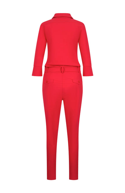 Mi Piace Travel jumpsuit Red 202033 Stretchshop.nl