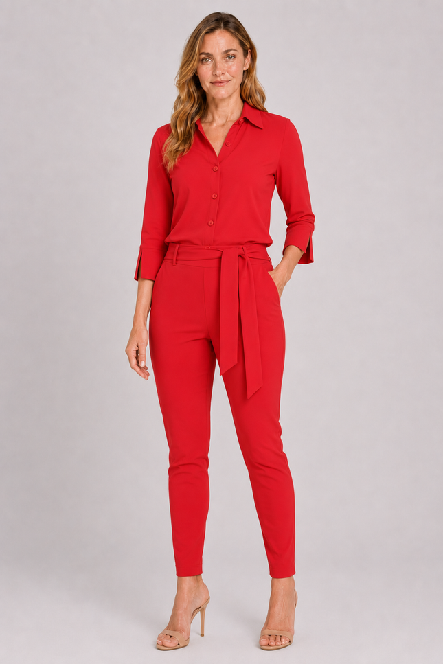 Travel Jumpsuit Red 202033
