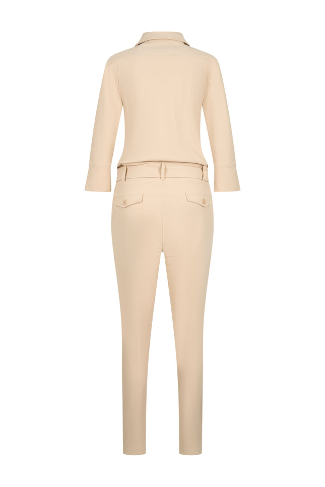 Mi Piace Travel jumpsuit sand 202033 Stretchshop.nl