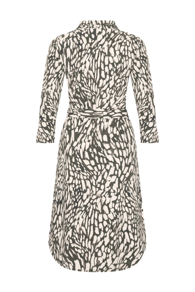 Mi Piace Travel Jurk Abstracte Print Deep Depth Kit 202092 Stretchshop.nl