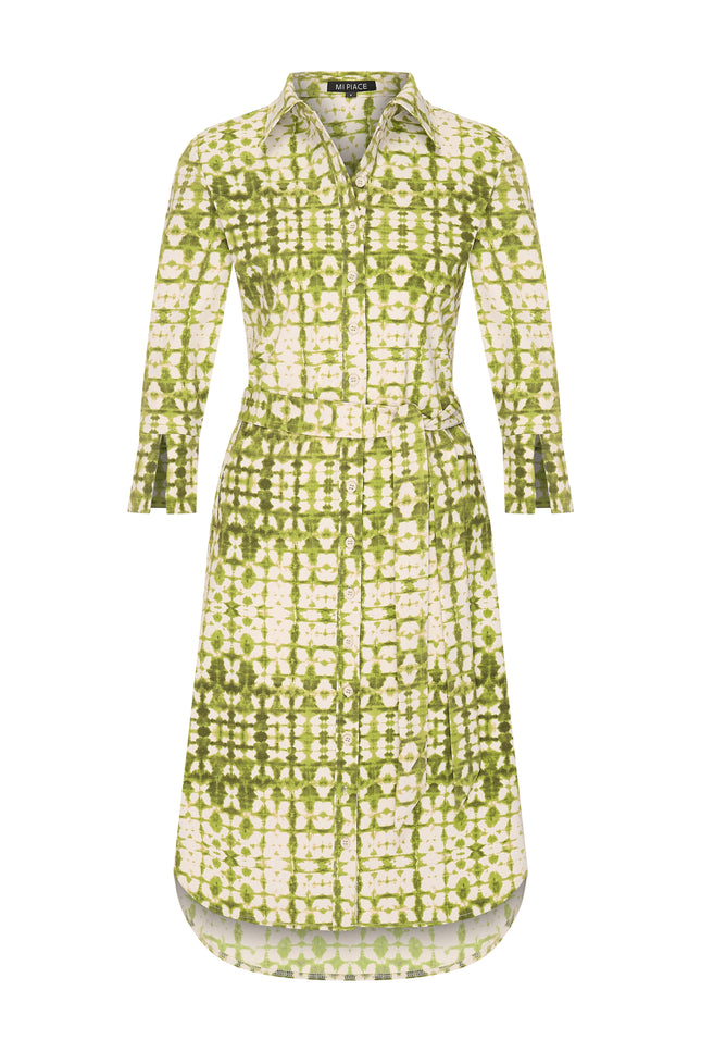 Mi Piace Travel Jurk Batik Print Kelp Forest Kit 202092 Stretchshop.nl