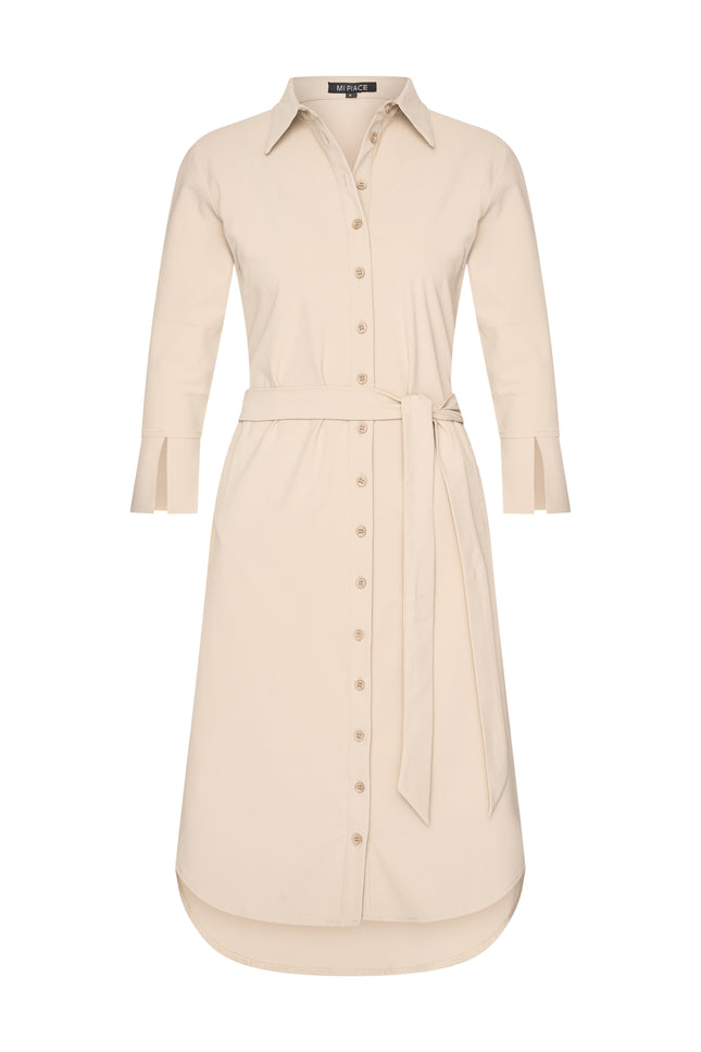 Mi Piace Travel Jurk Beige 202092 Stretchshop.nl