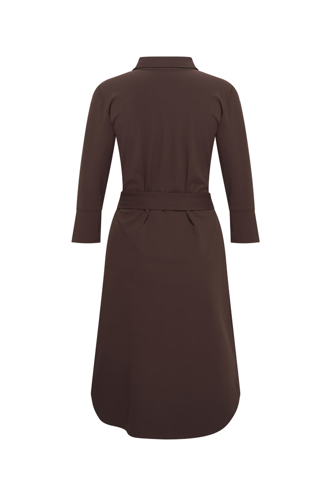 Mi Piace Travel Jurk Espresso 202092 Stretchshop.nl