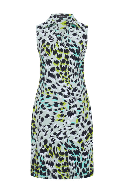 Mi Piace Travel Jurk Faded Camouflage Print Lilypad 202443 Stretchshop.nl