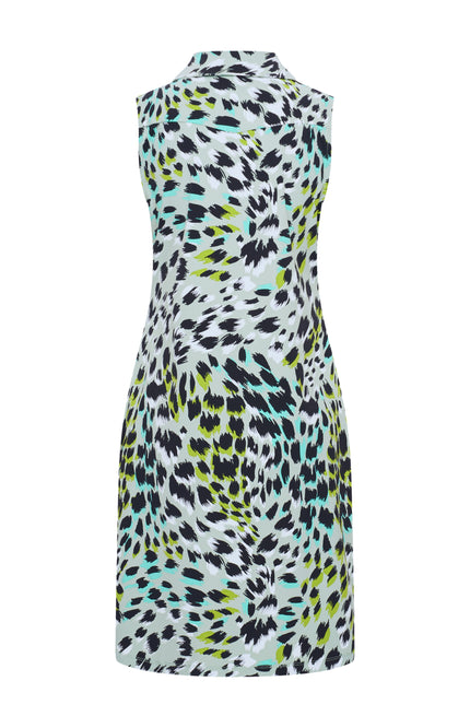 Mi Piace Travel Jurk Faded Camouflage Print Lilypad 202443 Stretchshop.nl