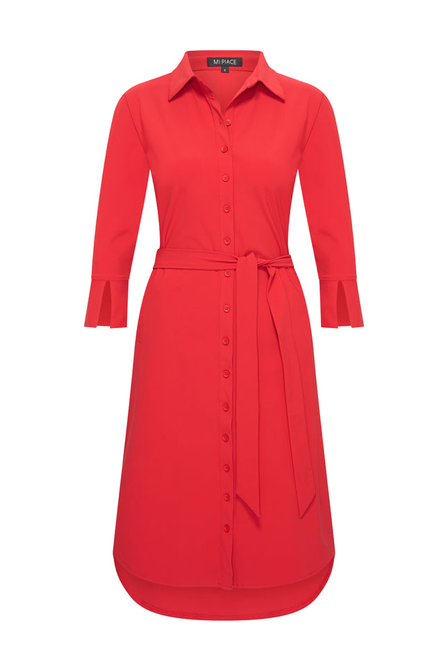 Mi Piace Travel Jurk Red 202092 Stretchshop.nl
