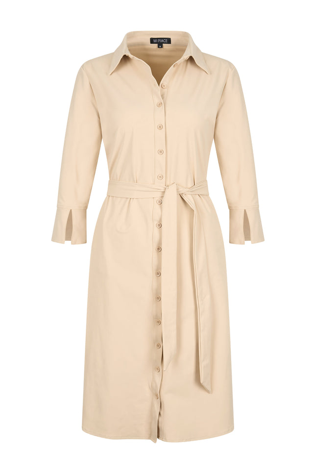 Mi Piace Travel jurk sand 202092 Stretchshop.nl