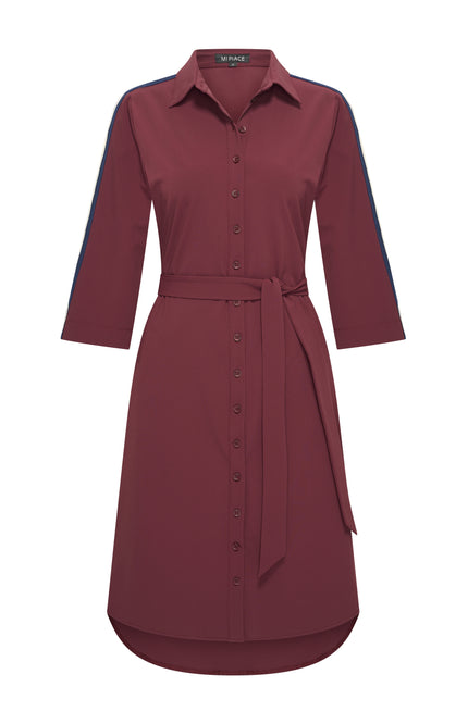 Travel Jurk Tape Burgundy 202665