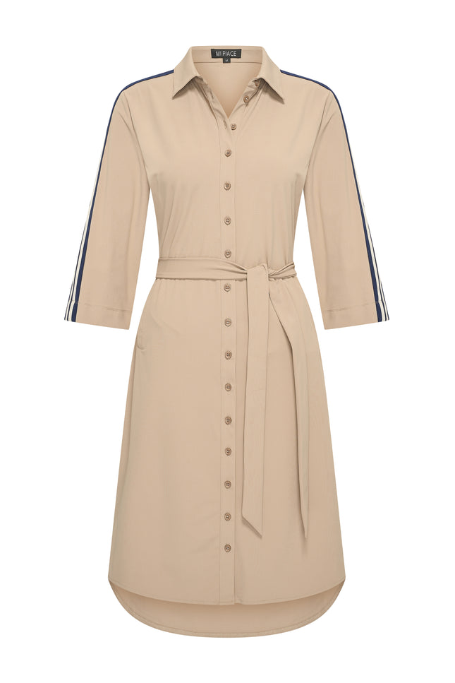 Travel Jurk Tape Latte 202665