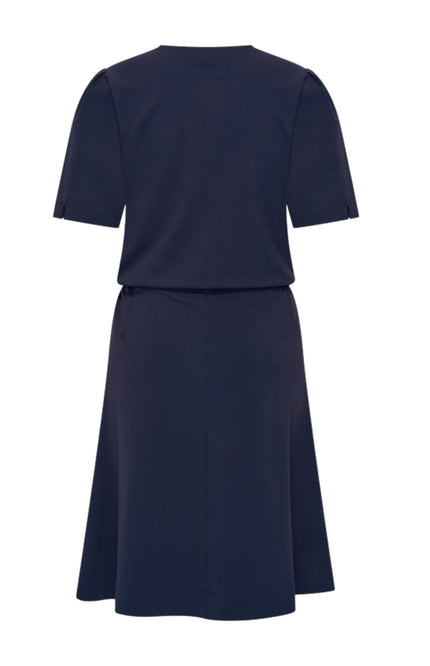 Mi Piace Travel Jurk Wrap Navy 202840 Stretchshop.nl