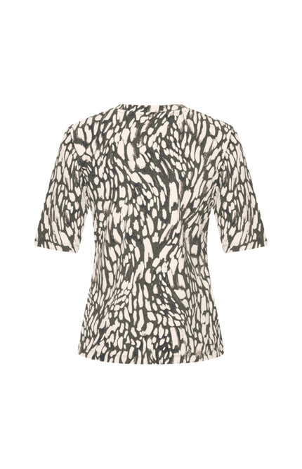 Mi Piace Travel Top Abstracte Print Deep Depth Kit 202271 Stretchshop.nl