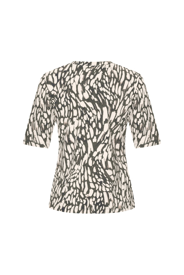 Mi Piace Travel Top Abstracte Print Deep Depth Kit 202271 Stretchshop.nl