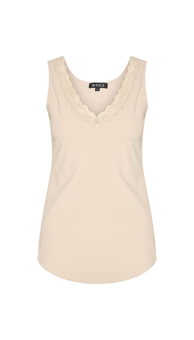Mi Piace Travel Top Beige 202129 Stretchshop.nl